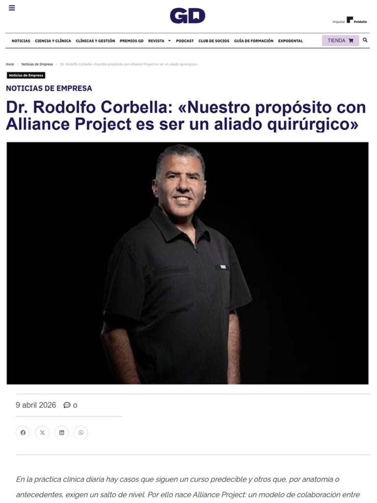 Dental Corbella en Gaceta Dental: Alliance Project